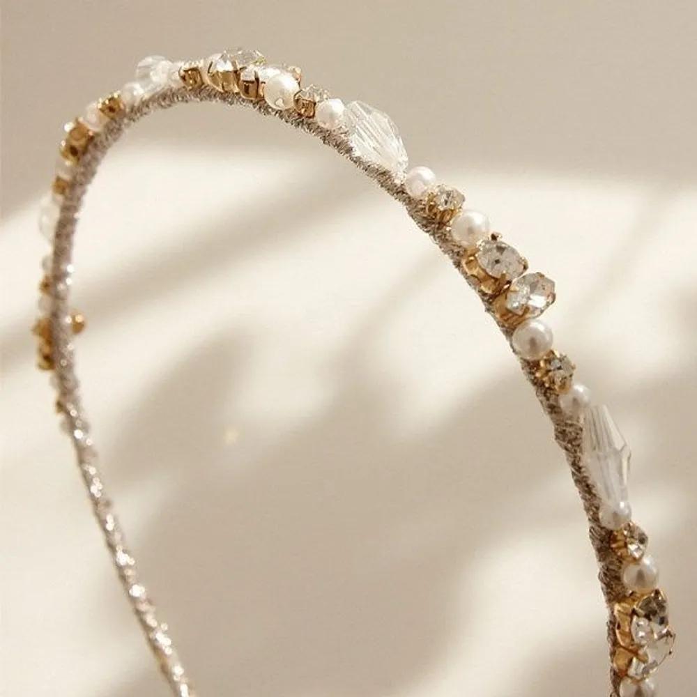 J Lauren Pearl Cubic Setting Hairband H01115