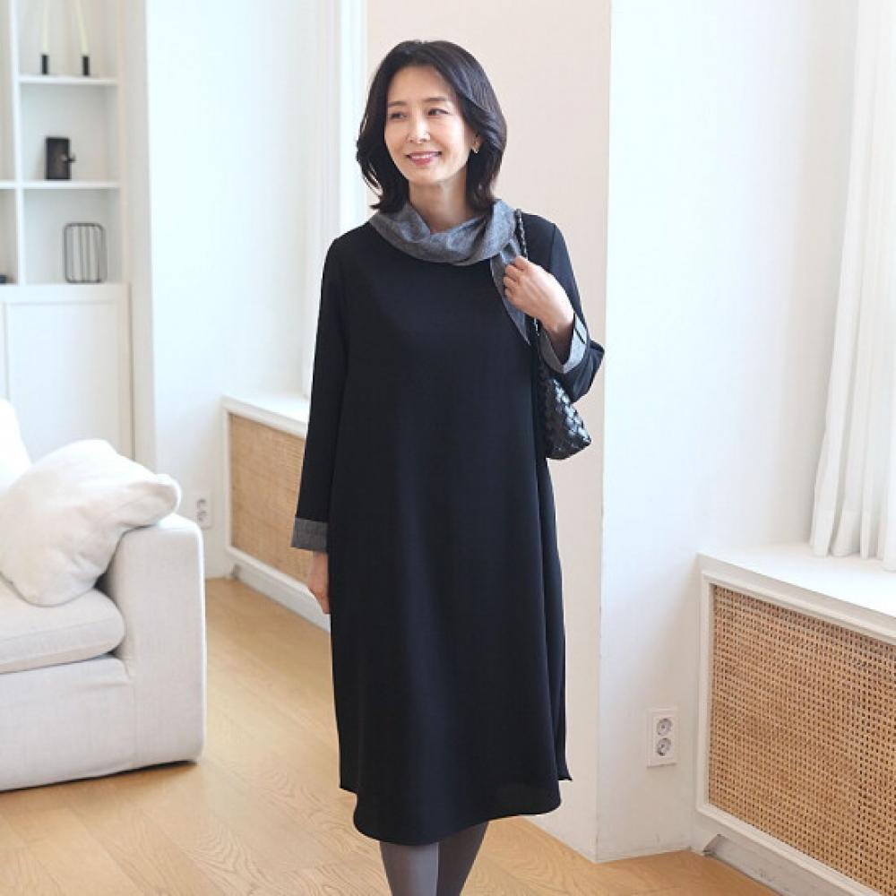 Shiz Madam Loose Fit Check Turtle Dress N2737