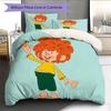 Pumuckl Pattern Bedding Quilt Set  Home Decoration  Gift (1 * duvet cover + 2 * pillowcase  without core)