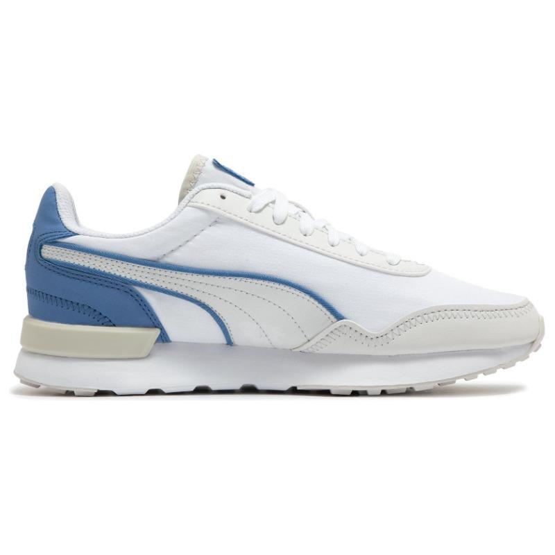 PUMA Dista Runner Men Cushioned Wear resistant Low Top Running Shoes White Blue 384665-09