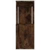 Bookshelf Room Divider Smoked Oak 80 x 24 x 63 cm