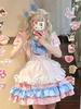 Women Maid Outfit Lolita Cosplay Cute Sexy Erotic Kawaii Cafe Costume Cosplay Erotic Costumes Uniform Apron Dress Cute Bowknot