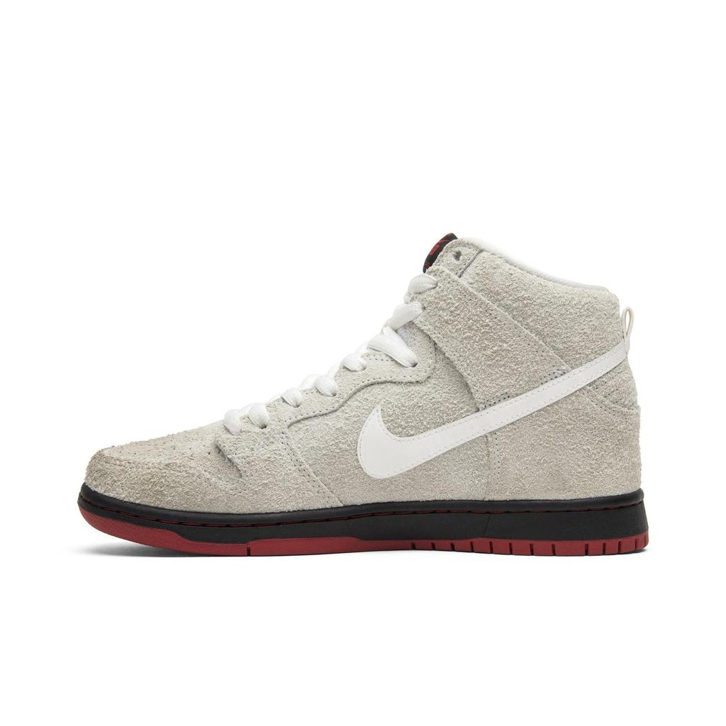 Nike SB Dunk High ' ' (Unisex) Salt White / Black-Red Skateboard Shoes 881758 110