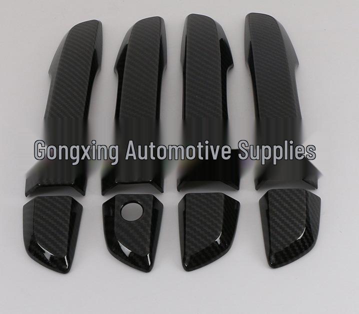 

Gloss Black Carbon Fiber Handle Cover for 2016-2019 Civic