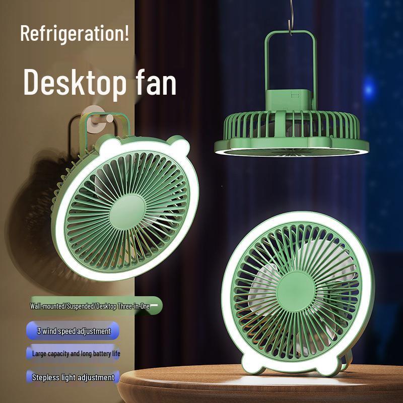 Rechargeable Wall-Mounted & Clip-On Desk Fan for Home and Office