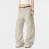 Oreeta Vintage Cargo Pants Men Women Straight Leg Multi-Pocket Casual Streetwear