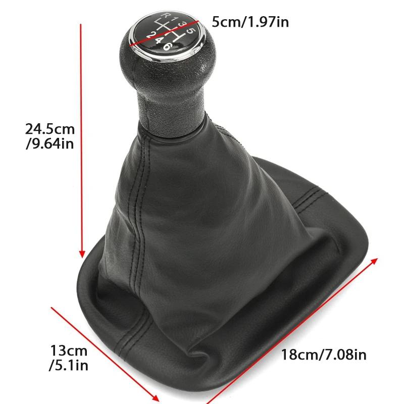 6 Speed Car MT Gear Shift Knob Lever Stick Gaiter Boot Cover Collar For VW Passat B5 B5.5 1996-2005 Car Styling Accessories