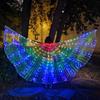 LED Luminous Butterfly Wings - Belly Dance, Fairy Costume, Catwalk Fluorescent Cloak