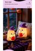 Halloween Pumpkin Witch Silicone Night Light with Timer