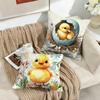 1Pc Easter Cute Little Chick Cushion Cover Soft Plush Pillow Cover Double-Sided Printed Sofa Cushion Summer Home Decor Gift