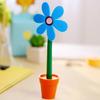 1 Piece Potted Plants Sunflower Ballpoint Pen Cute Kawaii Stationery Office School Supplies Creative Gift Funny