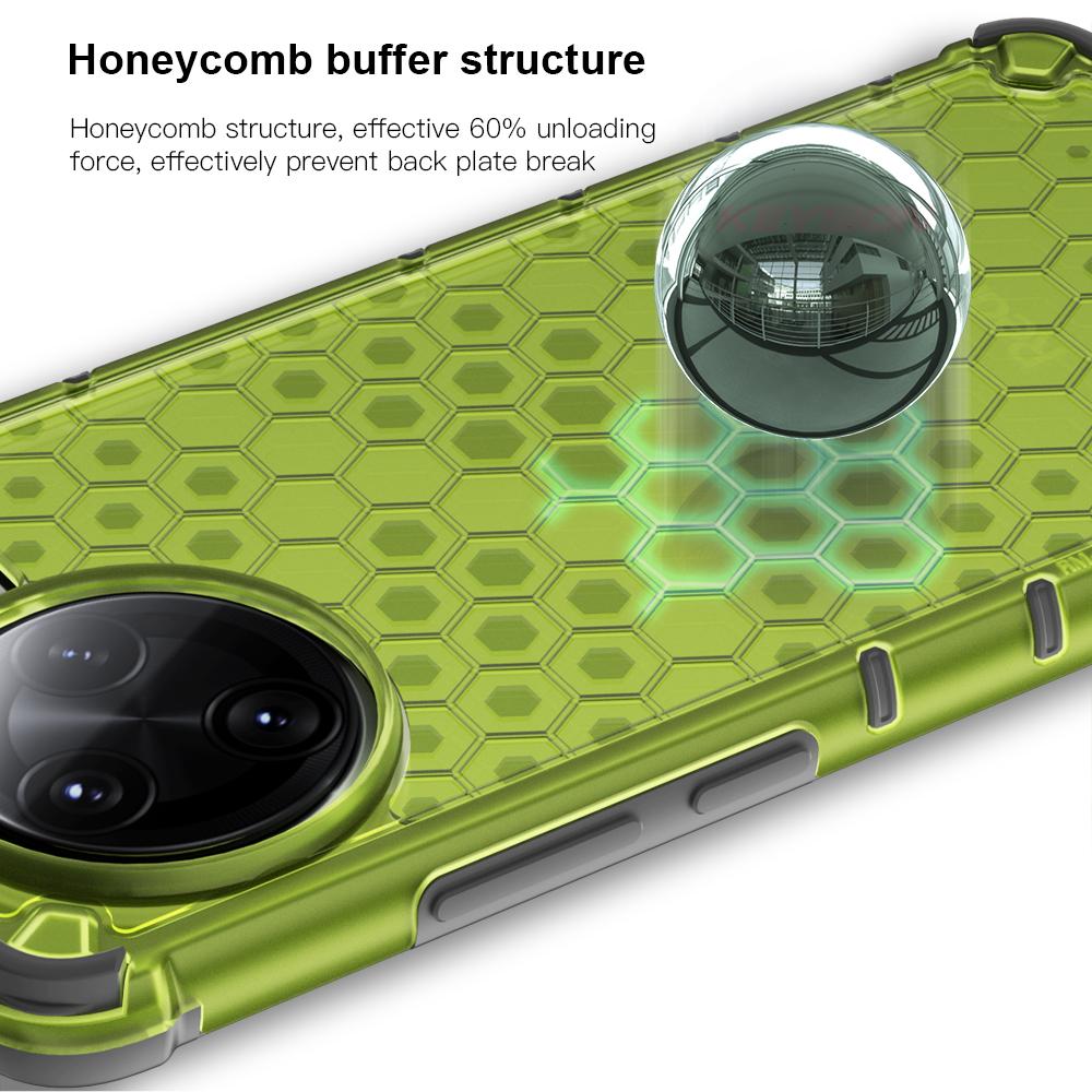 KEYSION Shockproof Armor Case for POCO F7 Pro F7 Ultra Silicone+PC Transparent Honeycomb Phone Cover for Xiaomi POCO F7 Ultra