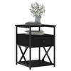 VidaXL Tables de chevet 2 pcs noir 40x42x55 cm bois d’ingénierie 826074
