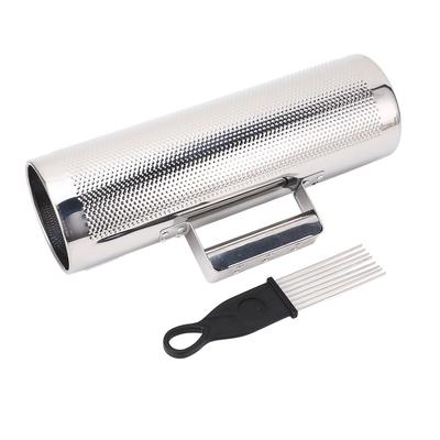 Guiro Instrument 32x10cm Rustfrit Stål Latin Percussion Instrument Metal Guiro Ryster med Skraber