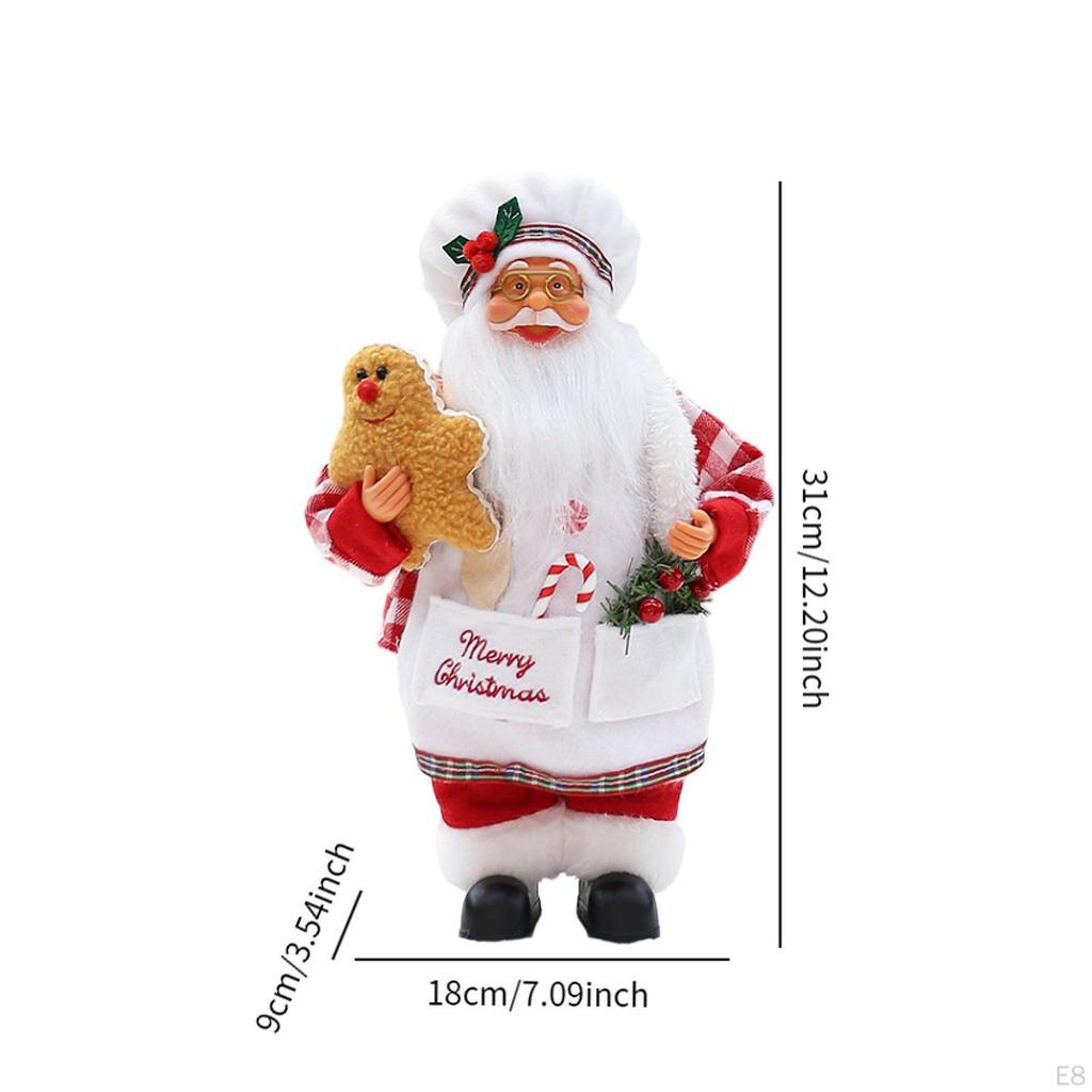 Christmas Chef Ms Claus Figurine Statue Centerpiece Collectible Xmas Gift Decoration
