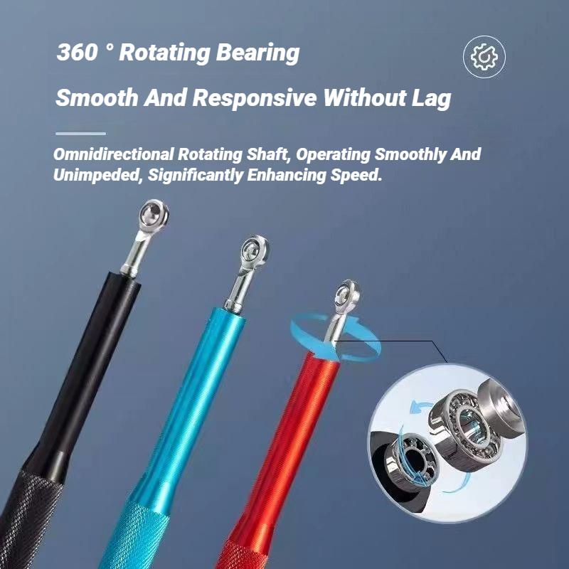 Aluminiumgriff Drahtseil Seilspringen Hohe Geschwindigkeit Verstellbar Stahlkugellager für Sport Fitness