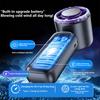 Lenovo Handheld Fan Cooling Ice Cooler Rechargeable USB Brushless Motor 199 High Speed Turbo Jet Fan for Outdoor Travel Office