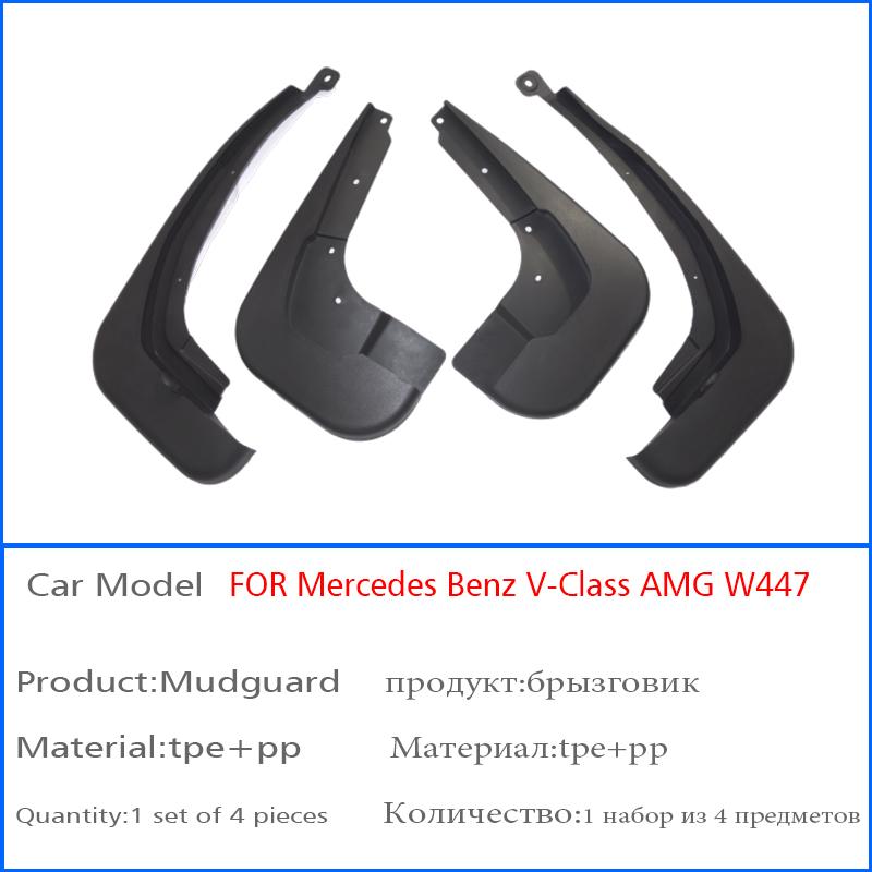 Vorne und hinten 4 Stück FÜR Mercedes Benz V-Klasse W447 AMG Kotflügel Kotflügel Schmutzfänger Autozubehör