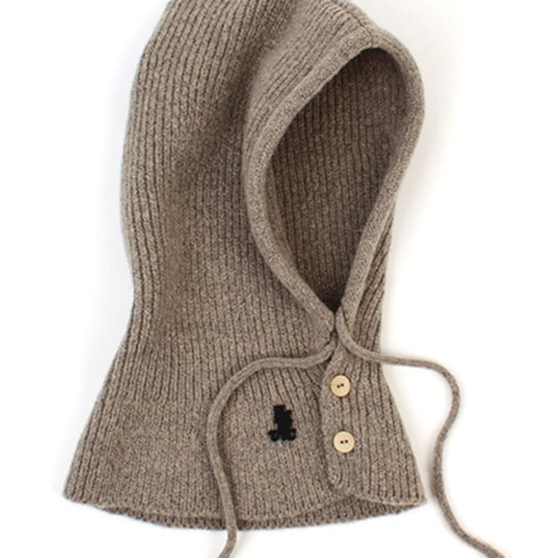 

Универсальный химический трикотаж шерсть бежевый открытый балаклава FREE