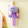 Creative Marine Organism Pendant Silk Ribbon Plush Jellyfish Pendant  Accessory