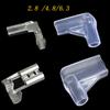 200Pcs Copper Female and Male Crimp Terminal Connectors Aautomotive Speaker Cable Flag Connector 2.8/ 4.8/ 6.3mm With Sheathing