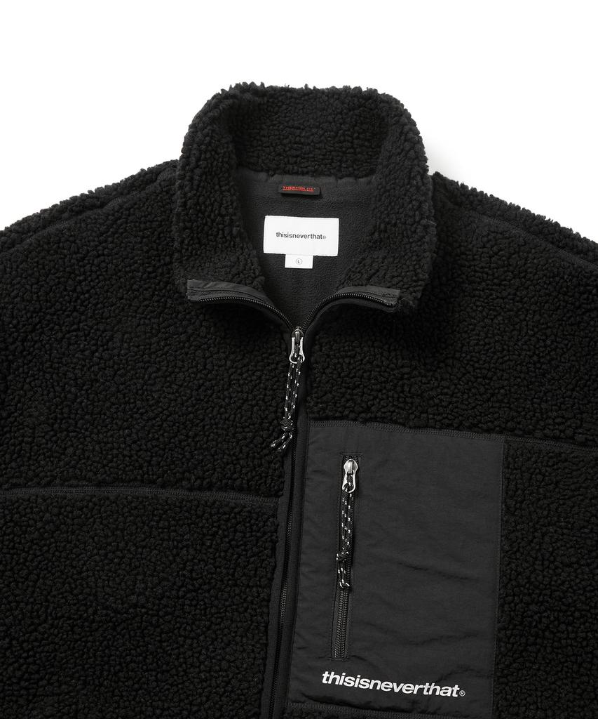 Thisisneverthat Sp Giacca in Pile Sherpa Nera
