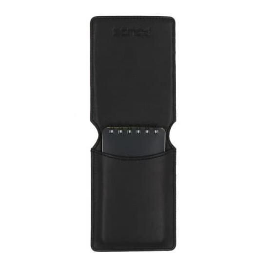 Police notebook genuine black cover, leather,