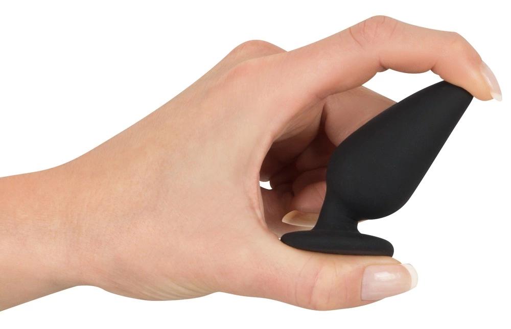 Tapered Heavy Anal Plug Small (7.8cm) - Black Velvets