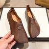 Fashion New Women's Flat Shoes 2024 Spring and Summer Solid Color Leather Stitching Ballet Casual Daily Versatile Soft Women's Loafers