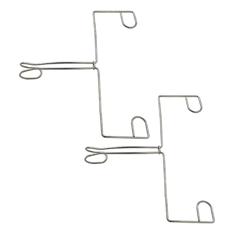 2 Pack Space Efficient Tissue Hook Holders Stainless Steel Adhesive Mount Design Suitable for Modern Home Organization