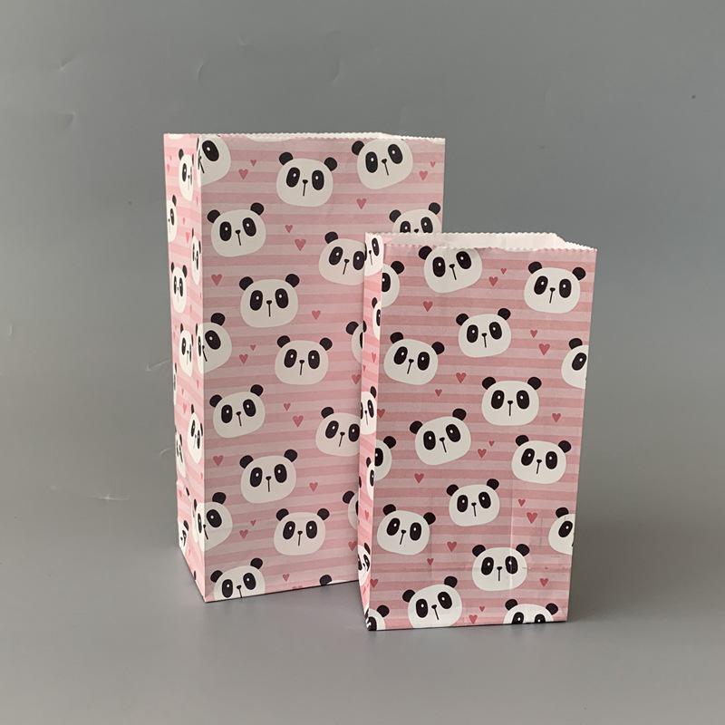 Small Floral Polka Dot Candy & Gift Paper Bag (Handle-Free, Flat Pocket for Cosmetics & Wedding Favors)