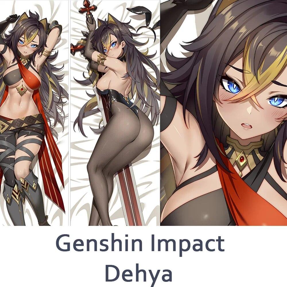 Genshin Impact Dehya Cosplay Dakimakura Full Body Pillow Case Anime Game Pillow Case Otaku Pillow Cover XMAS Decoration