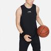 Li Ning Logo Letter Print Lightweight Quick-Dry Breathable Round Neck Basketball Vest Men Vests Black AVSS043-2