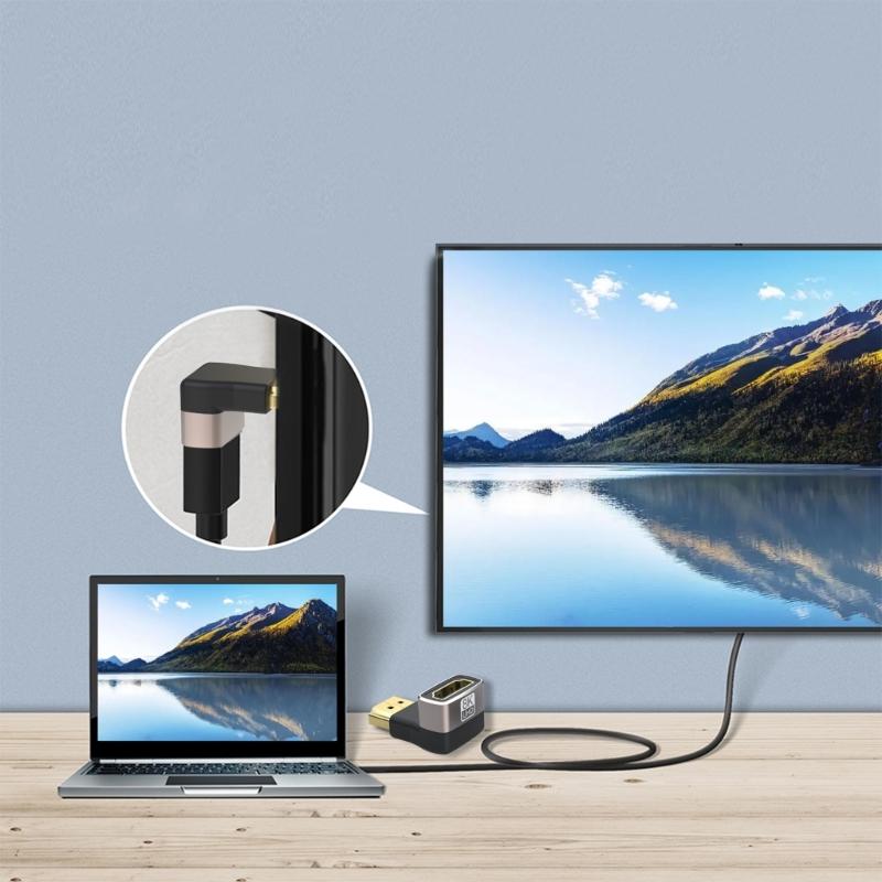 HDMI-kompatibler 2.1 8K-Erweiterungsstecker-Adapter 48 Gbit/s Stecker auf Buchse Konverter 8K@60Hz 4K@120Hz Unterstützung 3D eArc