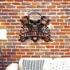 Unique Tailored Metal Wall Art Skull Mechanic Tool Repair Sign Workshop Decor