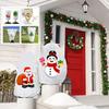Plant Frost Protection Covers Christmas Prints Frost Cloths Outdoor Plants Non-woven Fabric Breathable Guard With Drawstring