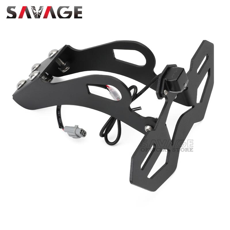 ZX-4R ZX-25R Rear License Plate Holder For KAWASAKI NINJA ZX4R ZX4RR ZX25RR Motorcycle Tail Tidy Fender Eliminator LED Light