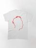 Depeche Mode Martin Gore Profile White Outline Black Background Classic T-Shirt
