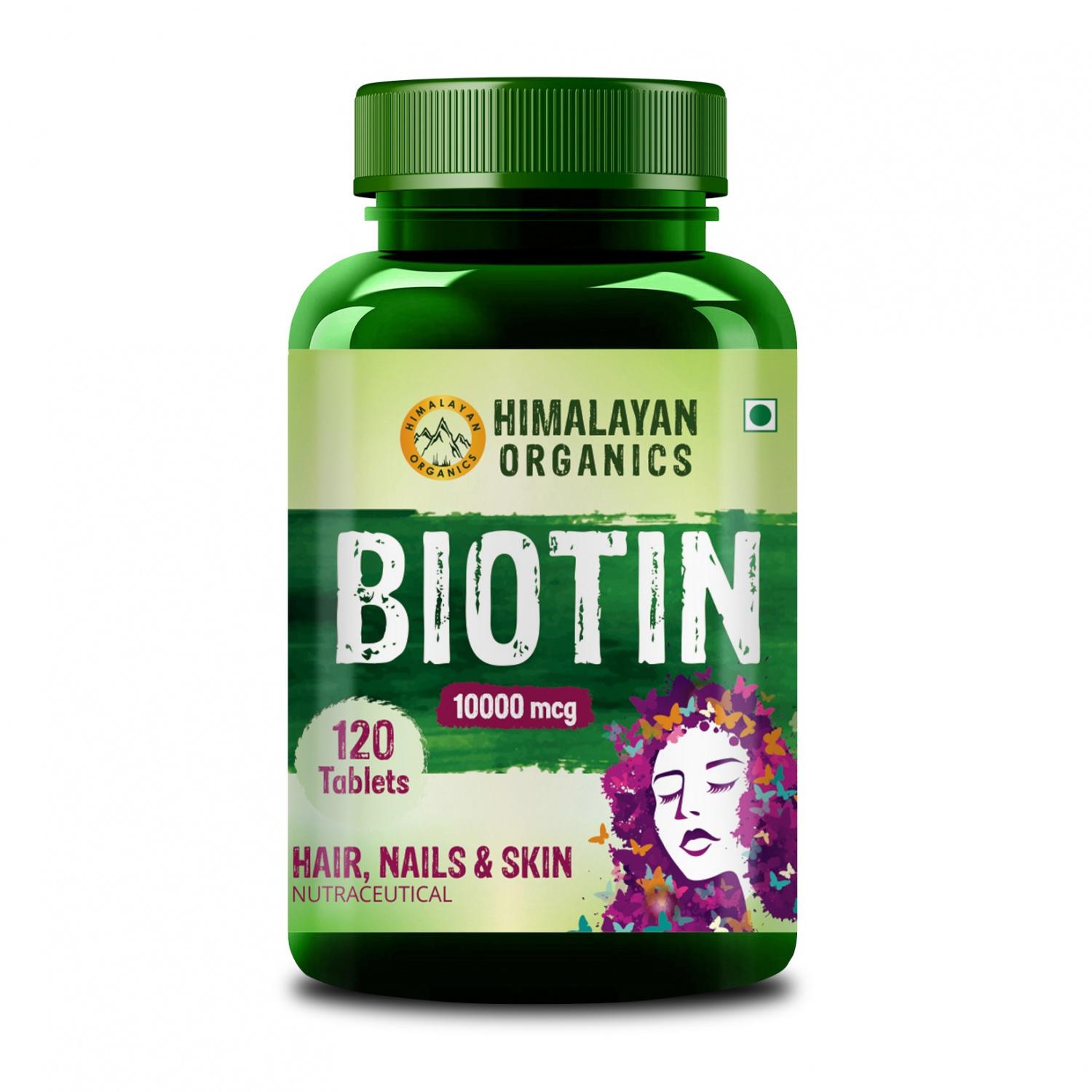 

Біотин (120 таб, 10000 мкг), Biotin, Himalayan Organics 25.625