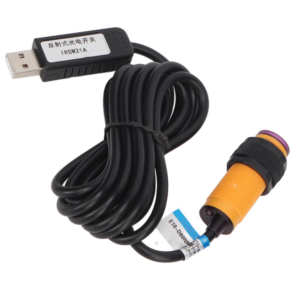 USB Infrared Photoelectric Switch Reflective Sensor Obstacle Avoidance Module for Gaming Office Mechanical Equipment
