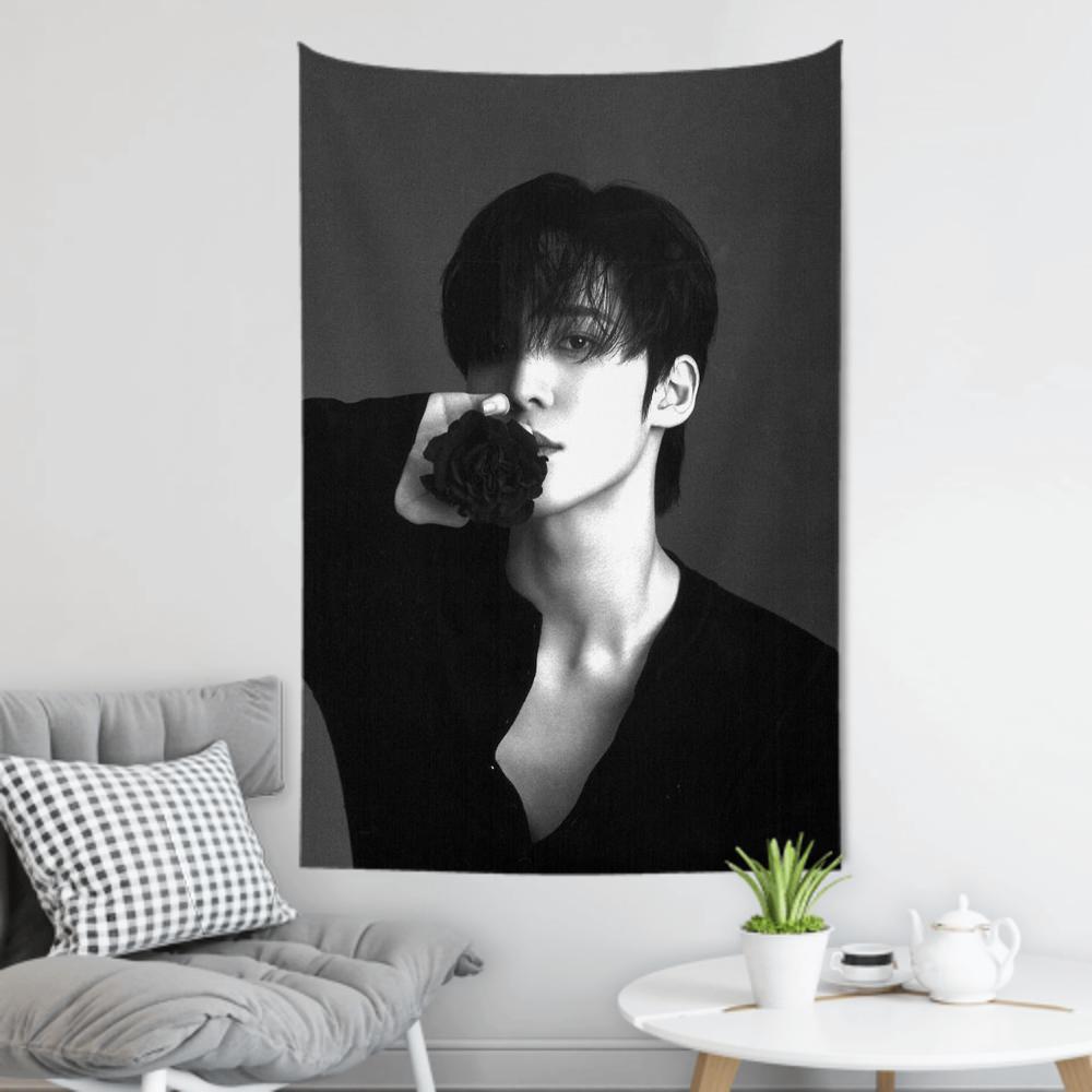 Yunho Boy Band AAteez Tapestry Room Decor Wall Cloth Party Hanging Background Room Decor Baby Room
