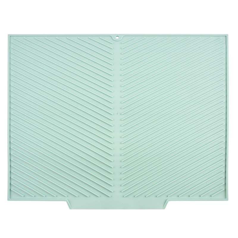 Dish Drying Mat-Silicone Drying Pad for Kitchen Counter,  Non-Slip Drain Pad High-temperature Resistant Kitchen Gadget