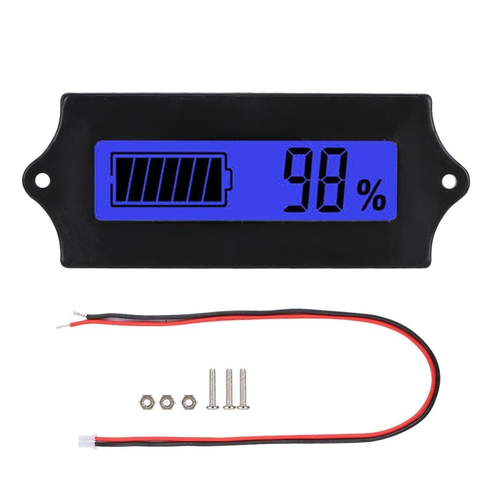 with Light Alarm GY-6G Battery Power LCD Display 12-84V Voltage Tester Battery Power Monitoring