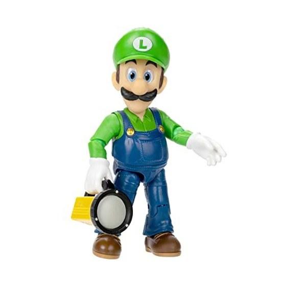 Three Trading Super Mario Brothers Movie Action Figure Luigi W6.5D5H13.5cm Miscellaneous TSM-02