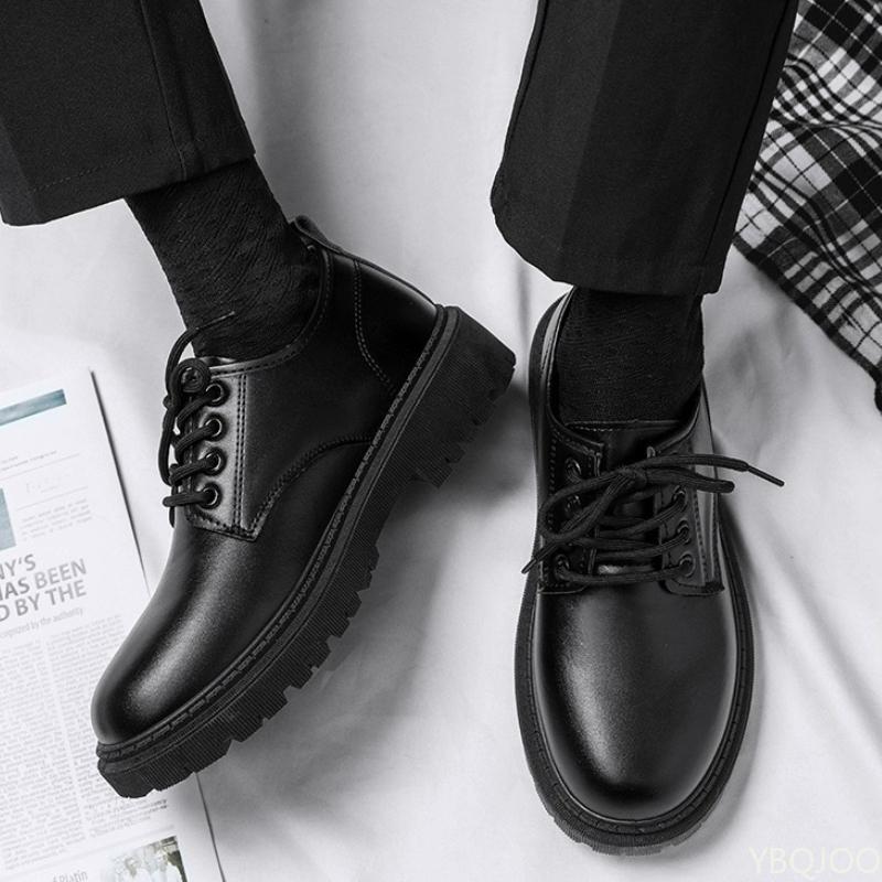 

Spring Autumn Men s Business Dress Shoes Black Casual Simple Comfortable Anti Slip Wear Resistant Round Head Men s Shoes 39 чёрный