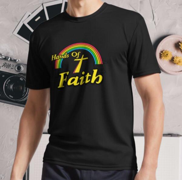 

New Shirt Vintage 80 s Hands Of Fait Ret Active Logo T-Shirt Funny Size S - 5XL S