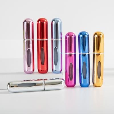 Butelka na próbki perfum z ładowaniem od dołu, próżniowa, przenośna podróżna, typu naciśnij, z rozpylaczem ultra-drobnoziarnistym