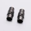 10pcs/lot 3 4 5 6 8 10mm Strong Magnetic Clasps With Locking Mechanism Leather Cord End Cap Connectors For DIY Jewelry Making