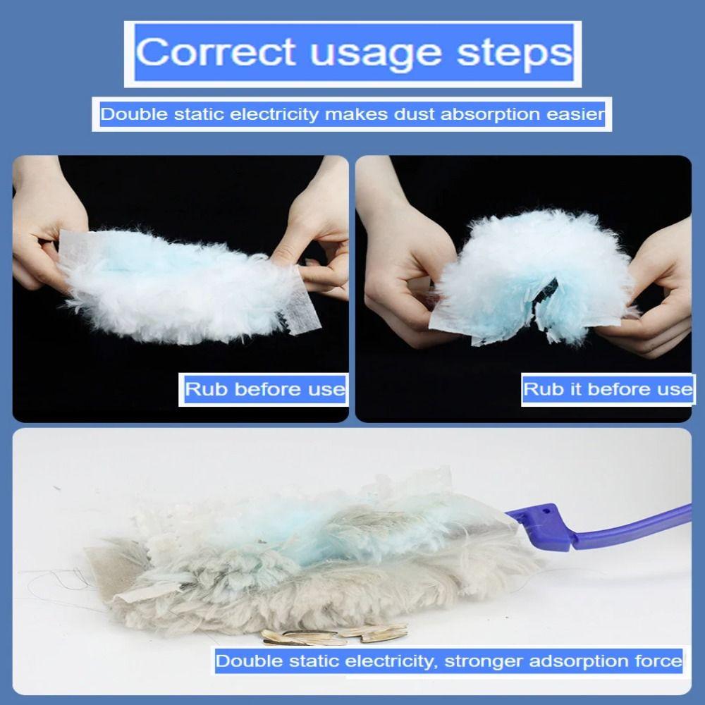 10 Count Adsorption Electrostatic Duster Refills Replacement Cores for Swiffer Duster