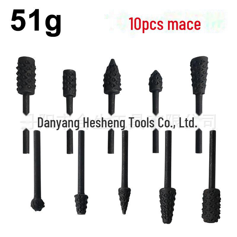 

Электрическая шлифовальная машина Cross-Border из 10 предметов 3 мм с тонкой ручкой и набором вращающихся напильников для самостоятельной работы по дереву.